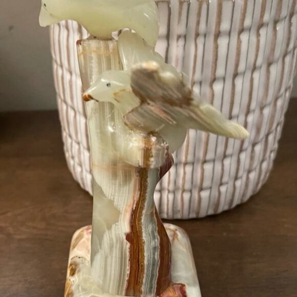 vintage onyx Birds on a tree - Picture 3 of 12